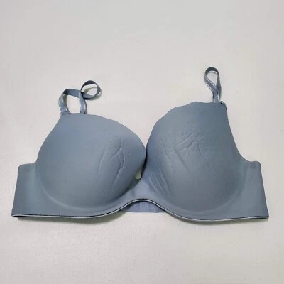 Sujetador mujer b.tempt'd 36D azul b.wow'd push up festoneado correa convertible Foto 1 de 4