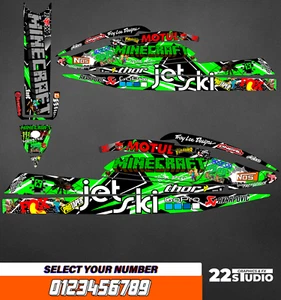 Jet Ski Graphics Kit Decals Wrap For Kawasaki 750 SX 1992-1998 stickers - Picture 1 of 1