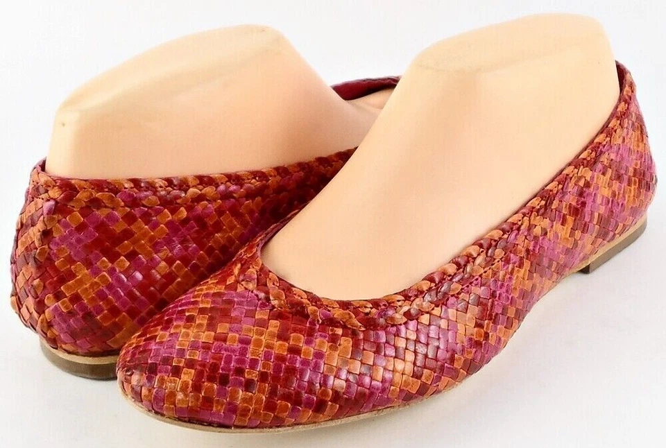 $120 MUCHO TRACY REESE EMELY Naranja Rosa Rojo Cuero Diseñador Pisos 5.5 EUR 36 Foto 1 de 4