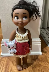 Collana bambola film bambina Moana 2 Disney Animators collezione come nuova + maiale usata in ottime condizioni - Foto 1 di 3