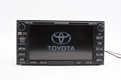 Radio de navegación Toyota Solara AM-FM reproductor de CD pantalla de información OEM 2007 2008 Foto 1 de 4