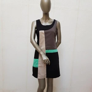 Hübsches Kleid von Skunkfunk (SKFK), S (2), schwarz dunkelgrau beige türkisgrün - Bild 1 von 23
