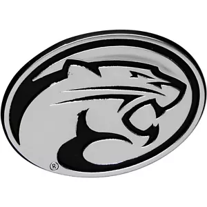Houston Cougars Emblem for your Vehicle, Silver molded plastic. - Picture 1 of 1