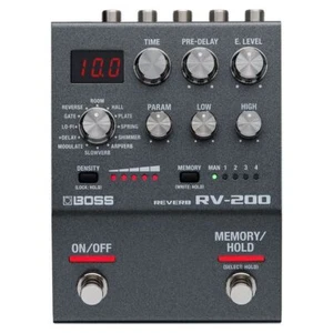 Boss RV-200 Reverb Pedal with 12 Distinctive Reverb Panel Lock and 3-Batteries - Picture 1 of 6