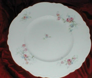 Alfred Meakin Royal Semi Porcelain Pink Roses ORLEANS 9-1/4" Lunch Plate (15A) - Picture 1 of 9
