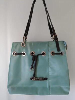 BOLSO VINTAGE MOSCHINO LONA/CUERO TALLA 32X40X10 CM Foto 1 de 4