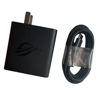 Original 65W Adapter Charger & USB-C Cable For ASUS ROG 9 8 7 7S 6 6 Pro 5 5S - Image 1 of 4
