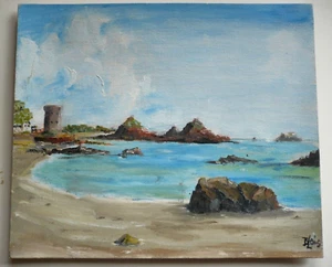 B. LEWIS, VINTAGE COASTAL LANDSCAPE ISLAND SOUTH JERSEY COAST UK UNITED KINGDOM - Picture 1 of 11
