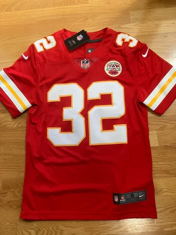 NWT Nike NFL Kansas City Chiefs Mathieu Stitched Red Jersey (Men's Small) Cover