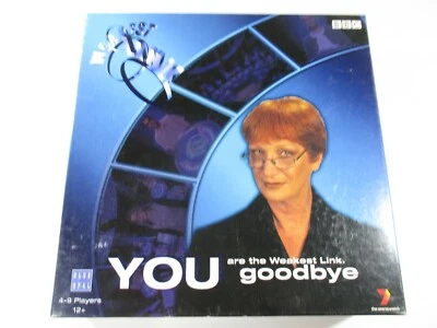 You Are The Weakest Link Boardgame Blue Opal BBC 2001 BL2 12 12+ 4-9 Players - Image 1 of 4