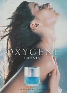 Publicité papier - advertising paper - Oxygène de Lanvin - Picture 1 of 1