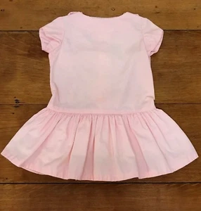 Vintage Ruth of Carolina Kleid Kleinkind rosa plissiert Rock kurzärmelig 1960er 2T - Bild 1 von 8