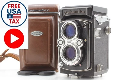 [Exc+5 w/Case] Yashicaflex Yashica New B TLR Film Camera 80mm f3.5 From JAPAN - Image 1 of 4