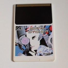 Metal Stalker PCEngine HuCard Face FA03009  Hudson 1991 Only Hu card Used