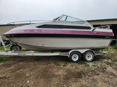1988 Mach-1  21' Cuddy Cabin - I/O MerCruiser Runs - Free Trailer - Illinois - Image 1 of 4