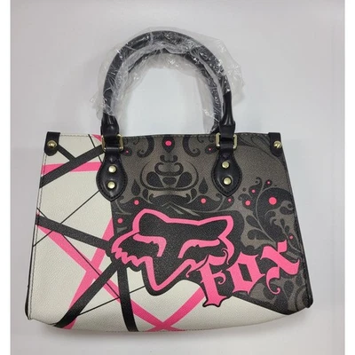 NWT Fox Racing Y2K Alt Handbag Black Pink White Satchel Women - Image 1 of 4