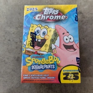 SpongeBob SquarePants Topps Chrome 25th Anniversary Trading Cards Box New! - Picture 1 of 3
