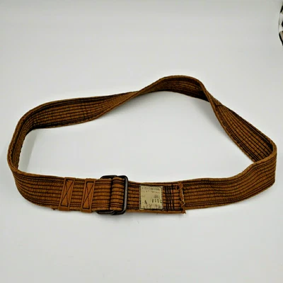 Abercrombie Mens Military Belt Cargo Paratrooper Utility Army Brown Y2K 53 inch - Image 1 of 4