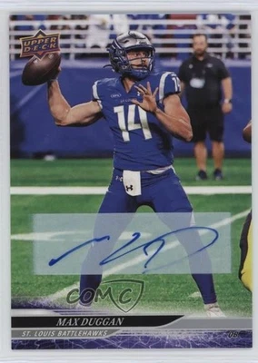 2025 Upper Deck UFL Auto Max Duggan #40 Auto - Image 1 of 2