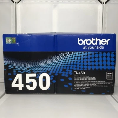 Cartucho de toner preto Brother TN-450 TN450 nova caixa lacrada - Imagem 1 de 4