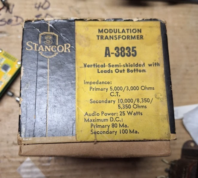 Stancor A-3835 Modulation Transformer - Image 1 of 1