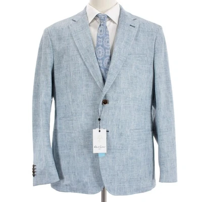 Abrigo deportivo Robert Graham Wilson nuevo con etiquetas talla 46R azul melange mezcla de poli/algodón EE. UU. Foto 1 de 4