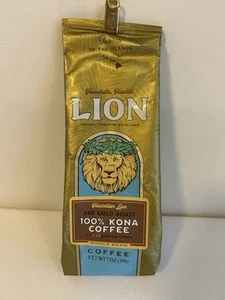 Hawaii LION 100% KONA Coffee WHOLE BEAN Medium Roast 7oz 3/26 Free Shipping - Picture 1 of 7