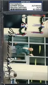 Warren Spahn Signed Original Photo Psa/dna Autograph Authentic - Picture 1 of 1