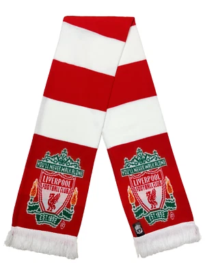 Official Liverpool FC Bar Scarf by 47 Brand - Licensed Red & White "You'll Never - Image 1 of 4