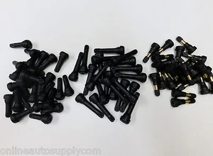 TR 413 TR 418 TR 600HP TIRE VALVE STEM ASSORTMENT 100 PCS. TIRE PLUG STEMS  - Picture 1 of 2