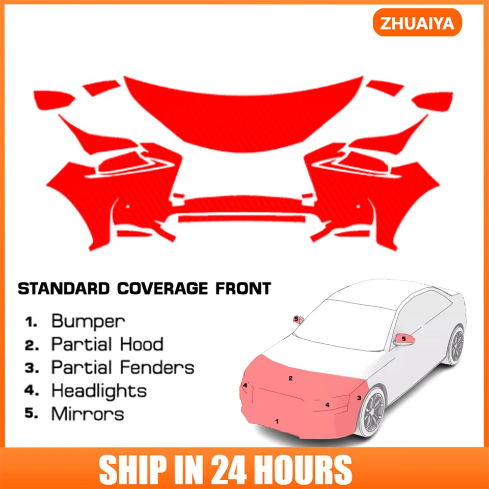 8.5Mil PreCut Paint Protection Film Clear Bra PPF Kit For Lexus NX 2016-2017 - image 1 of 4