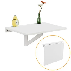 SoBuy mesa plegable de pared, mesa de comedor, mesa de cocina, mesa de pared, silla, FWT03-W - Imagen 1 de 6