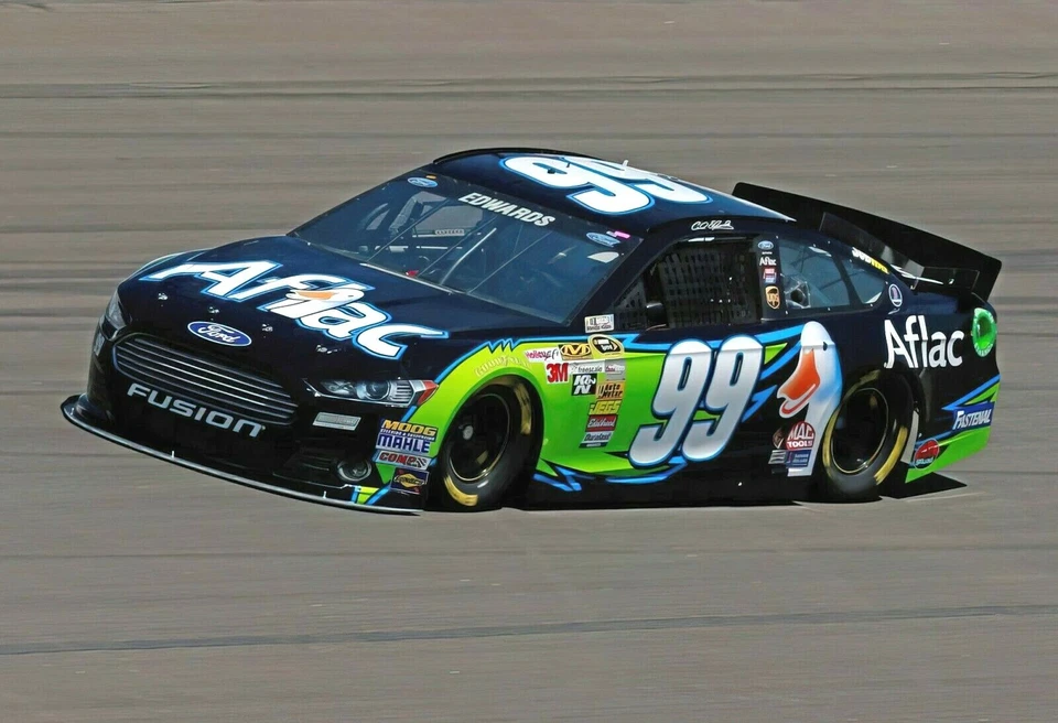 Cartel Carl Edwards Aflac NASCAR 13x19 impresión fotográfica brillante CER2 Foto 1 de 1