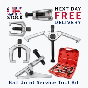 5tlg Front End Service Tool Set Pitman Arm Puller Remover Kugelgelenk Spurstange Kit - Bild 1 von 13