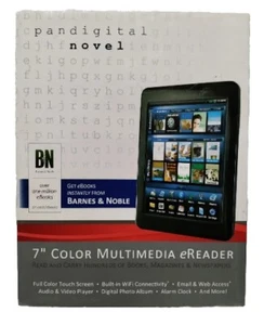 Pandigital Novel 7" Color Multimedia eReader Barnes Noble 2GB w/box.  - Picture 1 of 5