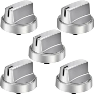 5PCS WB03X29300 Stainless Steel Top Surface Burner Knob Replacement for GE Range - Picture 1 of 6