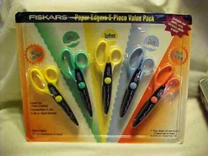 NEW FACTORY SEALED Fiskars Paper Edgers 5 - Pieve Value Pack - Picture 1 of 10