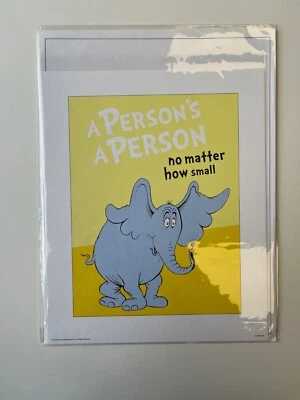 Dr. Seuss "A Person's A Person No Matter How Small" - Impresión artística Foto 1 de 2