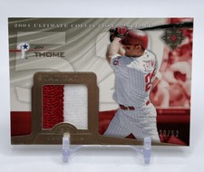 2004 Upper Deck Ultimate Collection Game Used Patch /52 Jim Thome #ST-JT HOF B1