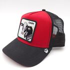 The Farm Goorin Bros Cash Cow Patch Mesh Snapback Trucker Hat Ball Cap Red Black