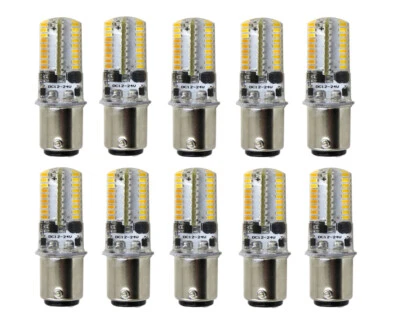 10pcs BA15D 1142 1178 LED bulb 72-3014 Car Boat Light DC12~24V 3W Silicone Lamp - Image 1 of 4