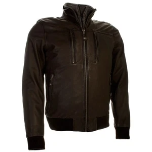 30% OFF RICHA LOCKHEED Casual/Retro/Cruiser Leather Brown Motorcycle Jacket D30 - Picture 1 of 2