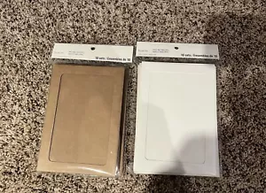 New Recollections Ivory & Kraft Photo Frame Cards & Envelopes 7” x 5” Lot- 19 - Picture 1 of 9