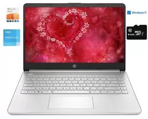 HP 14" HD Laptop, Intel 4-Core CPU, 8GB RAM, 192GB (64+128), Win 11, Office 365 - Picture 1 of 6