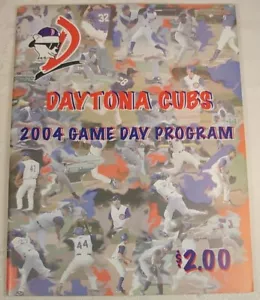 DAYTONA CHICAGO CUBS 2004 BASEBALL PROGRAMM ROSTER INSERT - Bild 1 von 4
