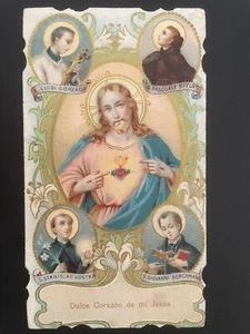 holy card chromolithography santino image pieuse JESUS & SAINTS - Picture 1 of 2