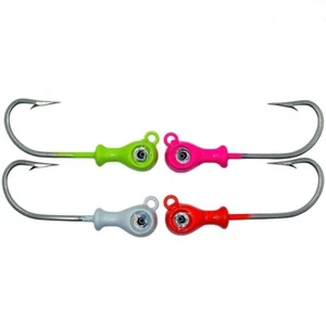 5PK MIGHTY MINI ULTIMATE FLAIRHAWK JIGHEAD 6/0 SS HOOK - Picture 1 of 5
