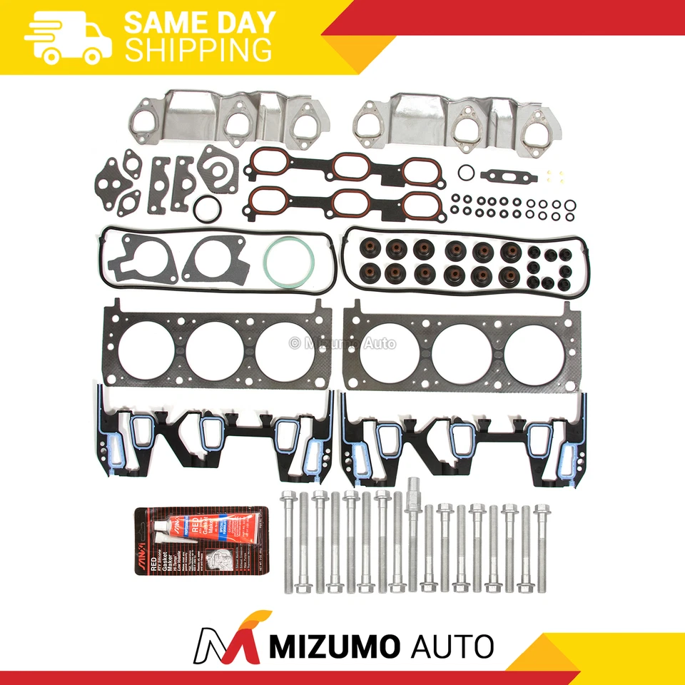 Head Gasket Bolts Set Fit 96-99 Chevrolet Oldsmobile Pontiac Grand AM 3.4 - Image 1 of 4