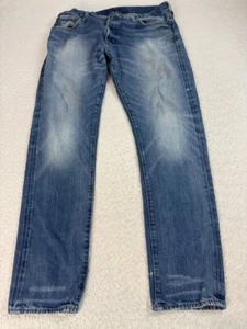 Denim & Supply Ralph Lauren Mens Tapered Straight Button Fly Blue Jeans 36x32 - Picture 1 of 10