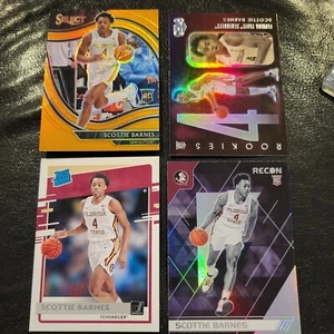 Scottie Barnes Rookie Card Lot (4 Karten): Select Prizm Orange, Chronicles Gala, - Bild 1 von 9